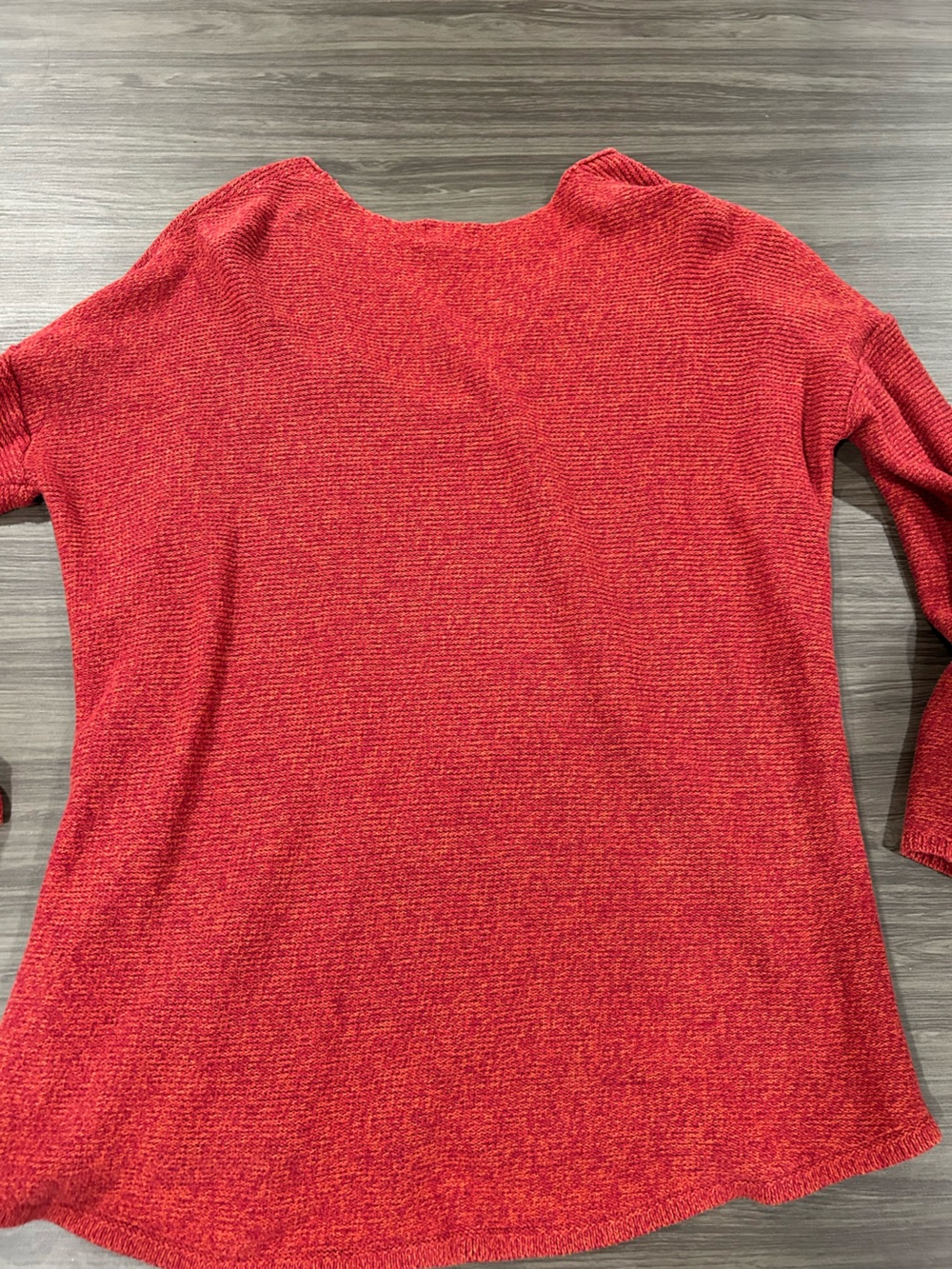 Old Navy Red-Orange Marled Knit Sweater - Picture 2 of 3